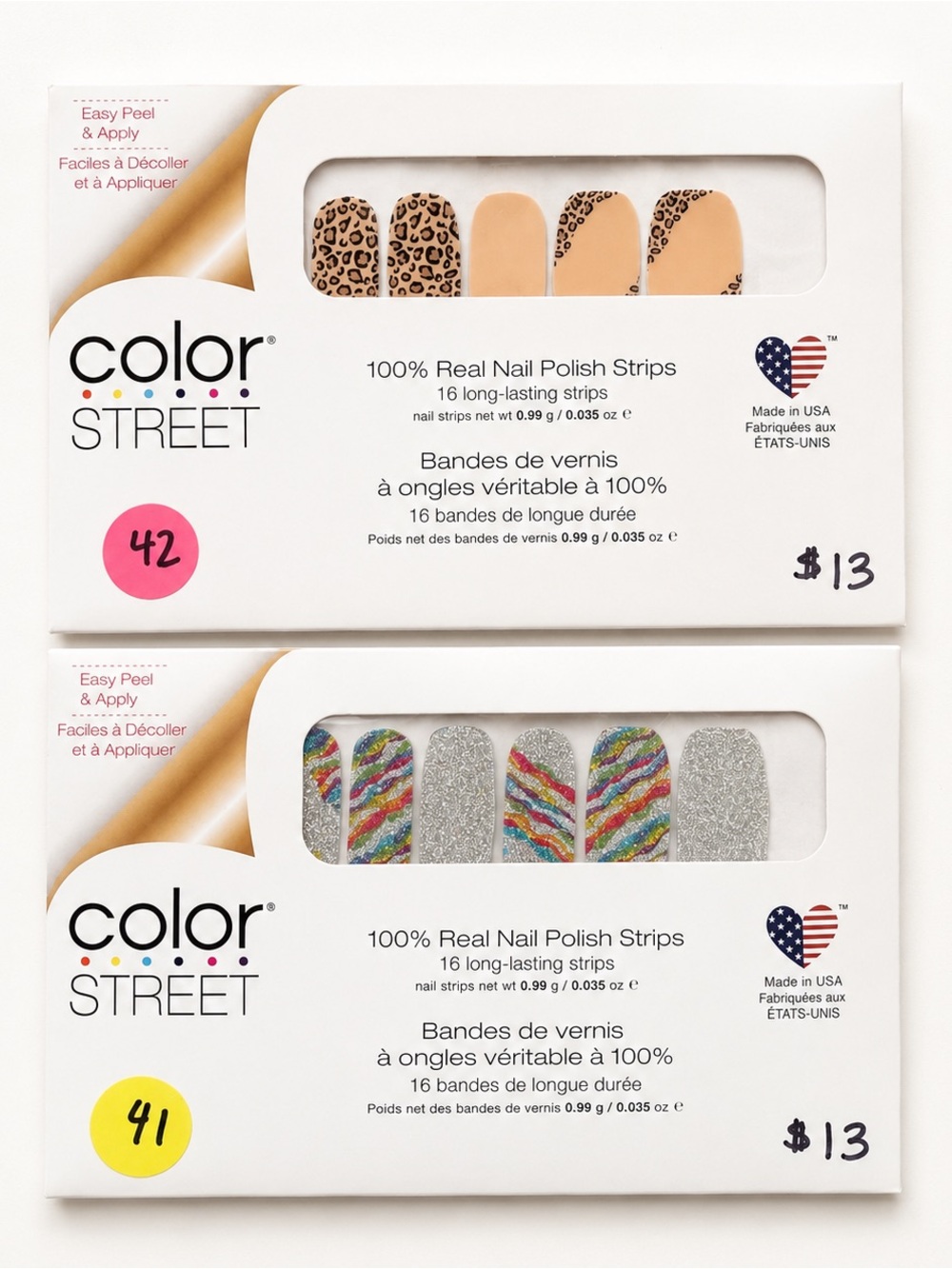 Color Street Nail Polish Strips Bundle Trend Spotted & Inner Strength